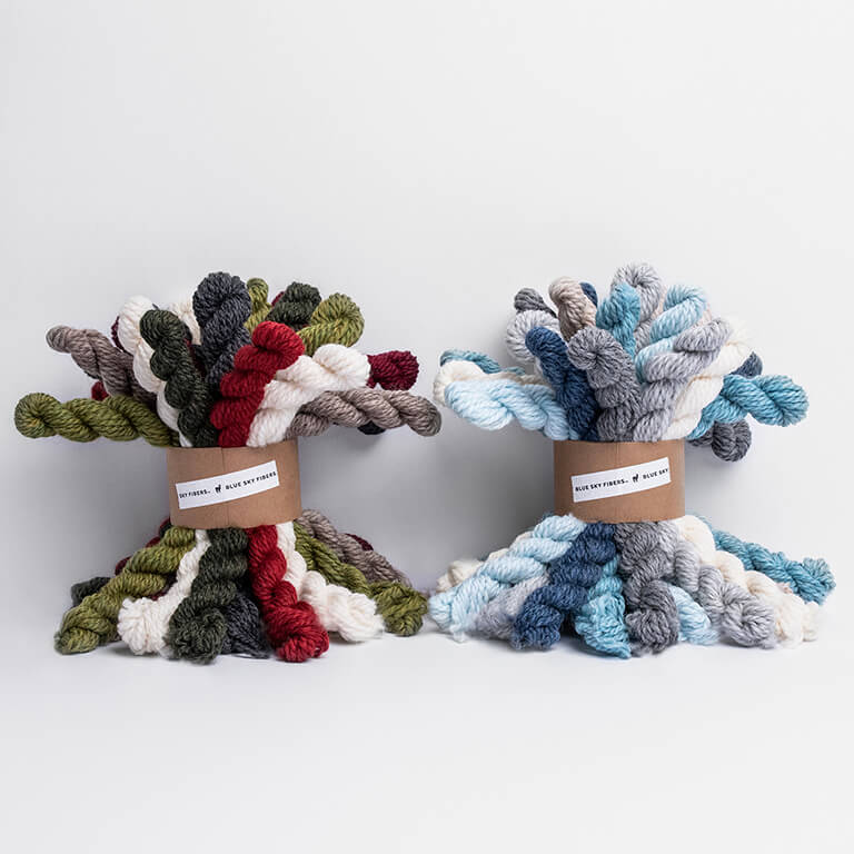 new holiday frost and holiday cheer woolstok mini bundles