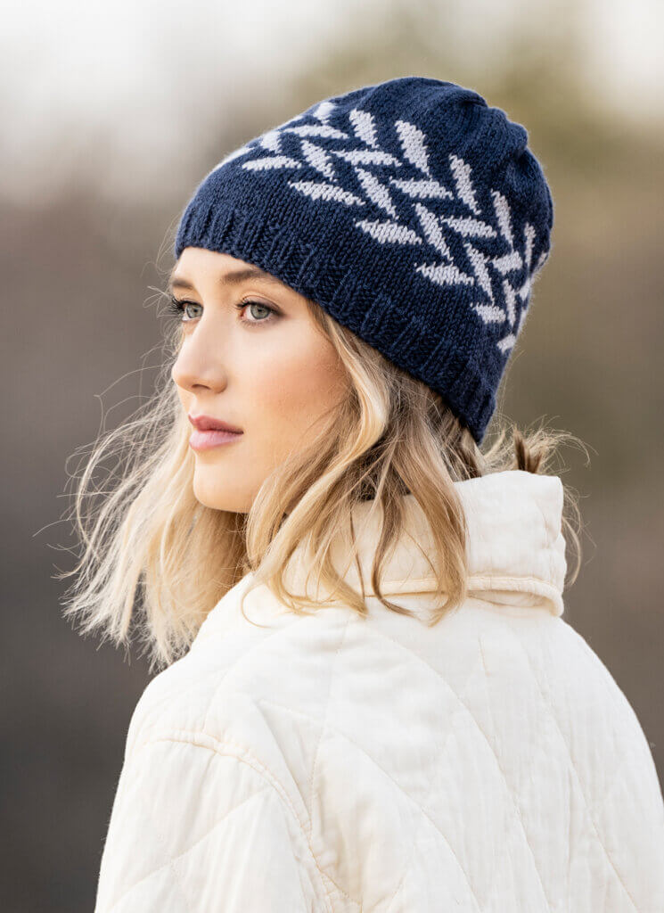 Lombard Hat Pattern Blue Sky Fibers