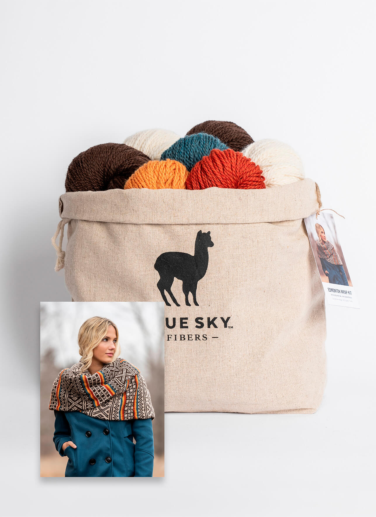 Persimmon Wrap Kit by Blue Sky Fibers – The Yarn Studio